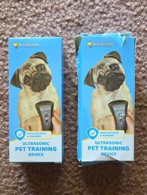 Blue Ultrasonic Pet Training Device (2 Pack) - Safe for Dogs